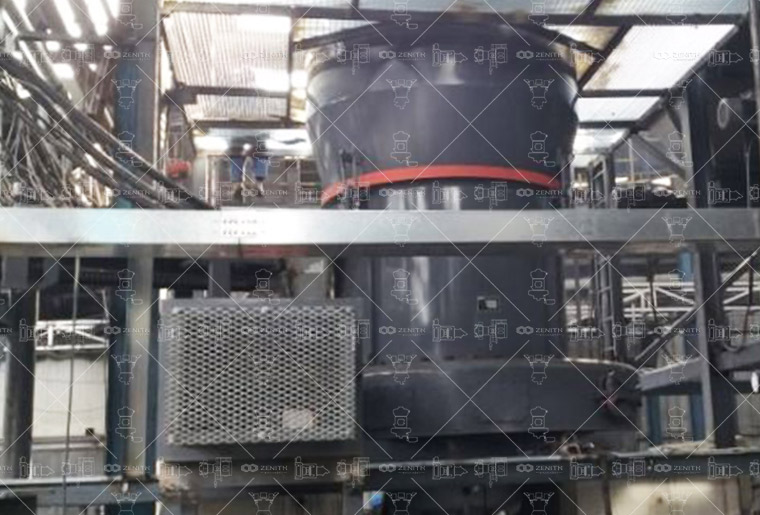 A large stockpile of natural gypsum ore at a processing facility in Bangladesh, ready for grinding into agricultural fertilizer.